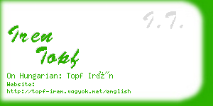 iren topf business card